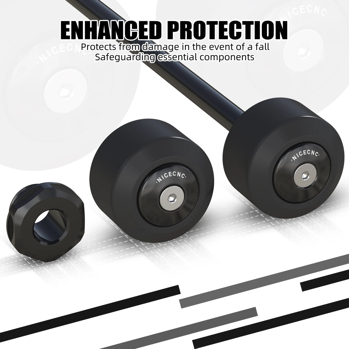 Anodized Front Axle Slider Crash Bung for KTM 125 Duke (2024) 125 RC (2022–2023)