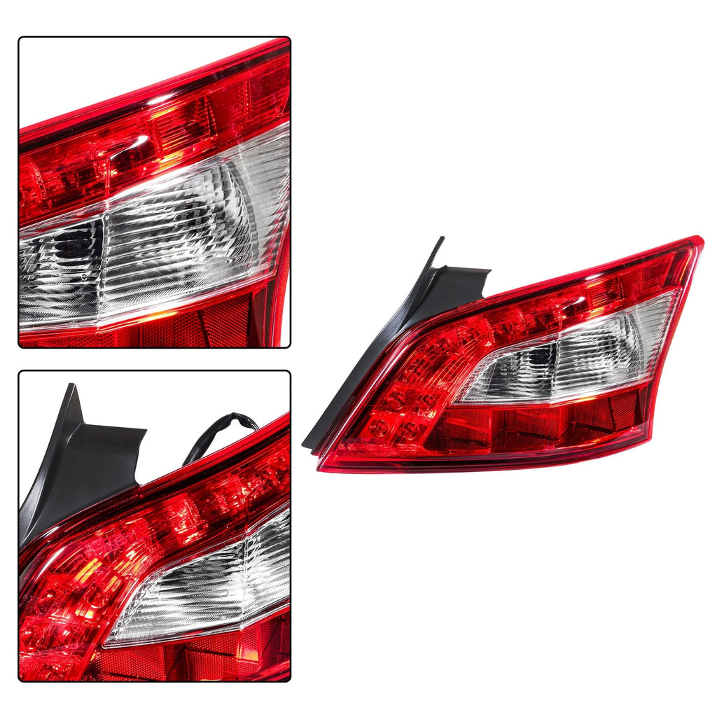 Tail Light Assembly for Nissan Maxima (2009–2011) Halogen Chrome Right Side