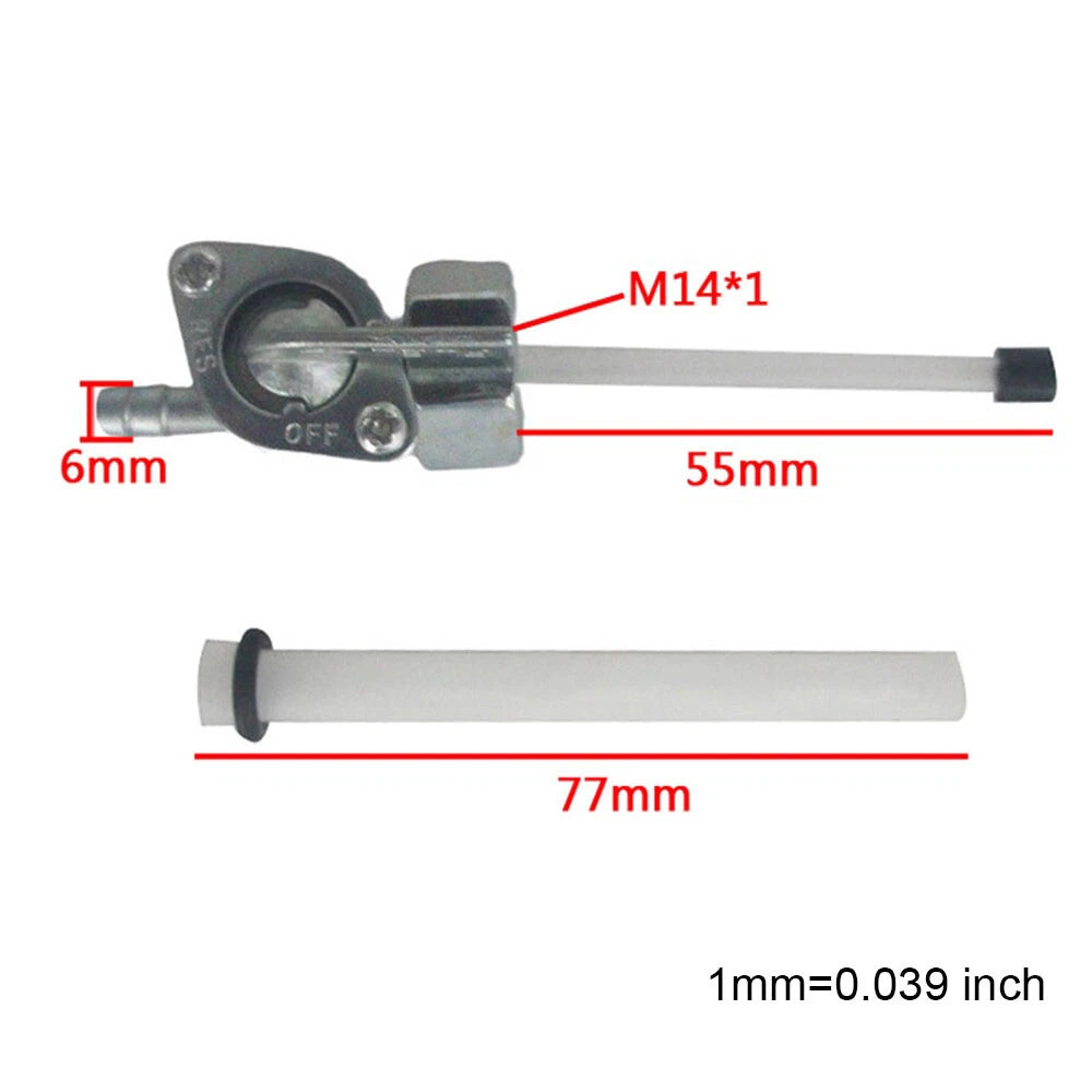 2Pcs Petcock Fuel Valve Tap for Honda QA50 Z50A MR50 P50 PC50 (1968–1978) 16950-045-005