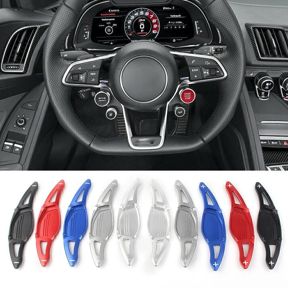 Steering Wheel Shift Paddle Extensions for Audi R8 RS3 RS4 RS5 TT RS (2007–2021)