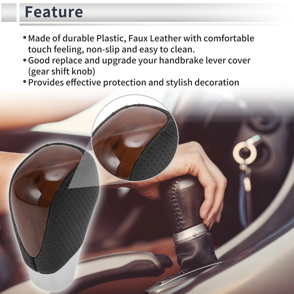 Gear Shift Knob Replacement for Toyota Alphard 200 Series (2011–2014) Faux Leather