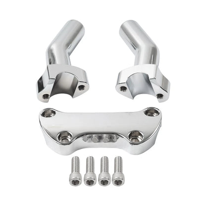 4-1/2" Pullback Handlebar Riser 1" Top Clamp for Harley Dyna Softail (1991–2023)