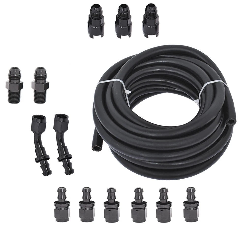 25Feet 3/8 LS Conversion Fuel Injection Line Fitting Adapter Kit