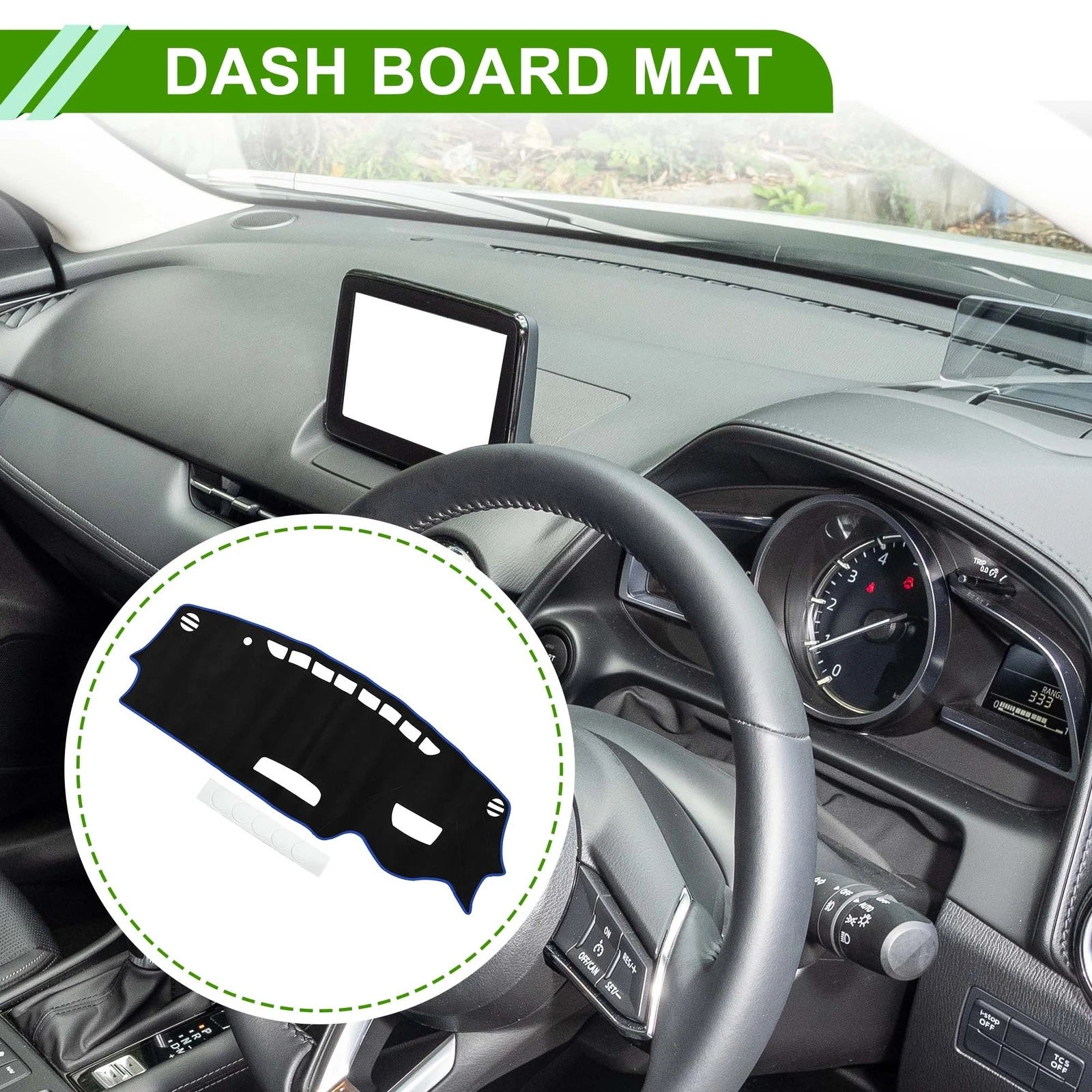 Dashboard Dash Cover Mat Sun Protector for Mazda CX-3 (2016–2022)
