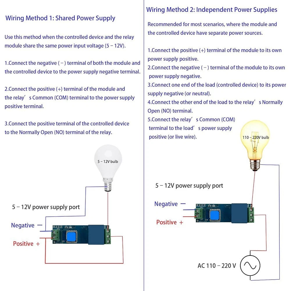 Auto Door Opener for Custom Vehicles (5-12V DC Power Supply)
