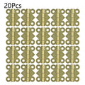 20Pcs Mini Hinge for Jewelry Chest Dollhouse Wine Music Box (No Year)