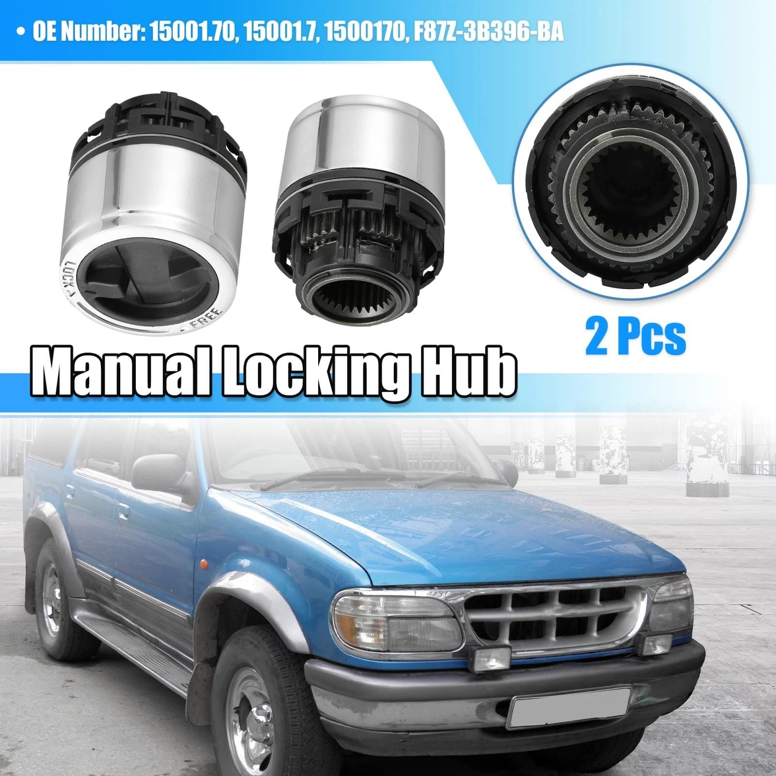 2pcs Front Wheel Locking Hub for Ford Explorer Ranger for Mazda B (1998–2009)