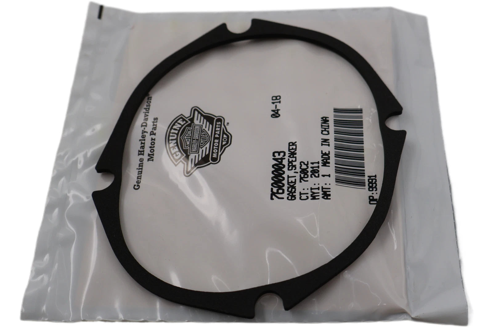 Speaker Gasket for Harley-Davidson FLHTCUSE7/8 (2012–2013) 76000043