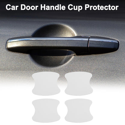 Car Door Handle Scratch Protector for Universal Vehicles (90x100mm, Matte White)
