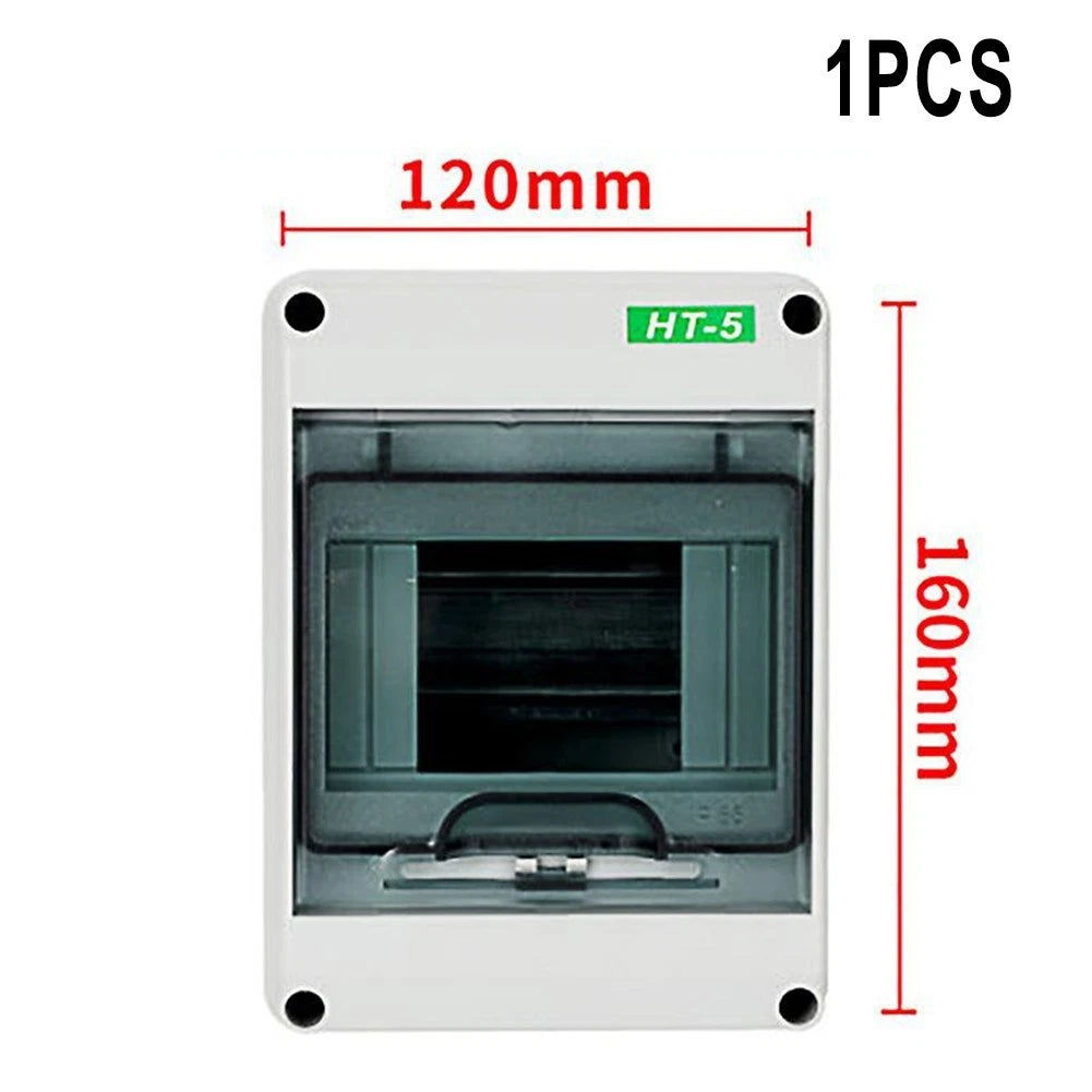 Fuse Switch Box IP65 Waterproof 2 Way 40A 30mA RCD Horizontal Row
