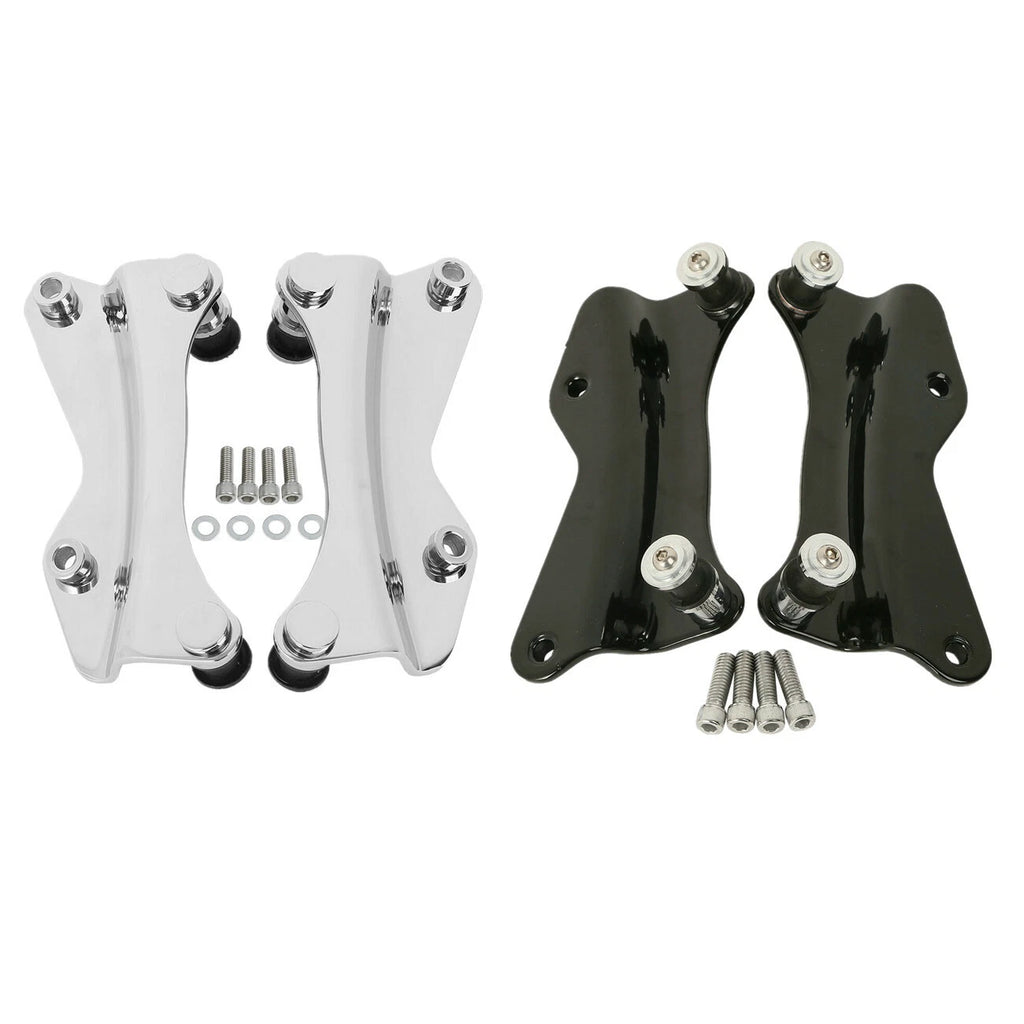 4 Point Docking Hardware Kit for Harley Street Road Glide (2014–2026) Chrome/Black