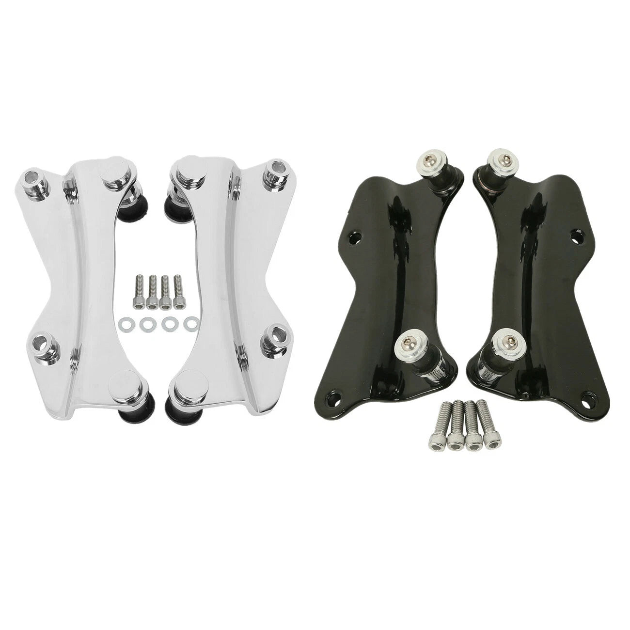 4 Point Docking Hardware Kit for Harley Street Road Glide (2014–2026) Chrome/Black