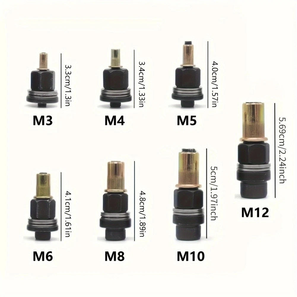 Rivet Nut Tool Kit for M5 M6 M8 Threads and 1/4-20 UNC