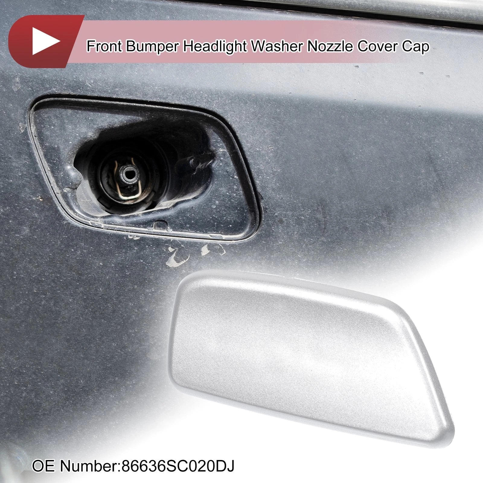 Front Right Washer Nozzle Cover Cap Replacement for Subaru Forester (2009–2012)