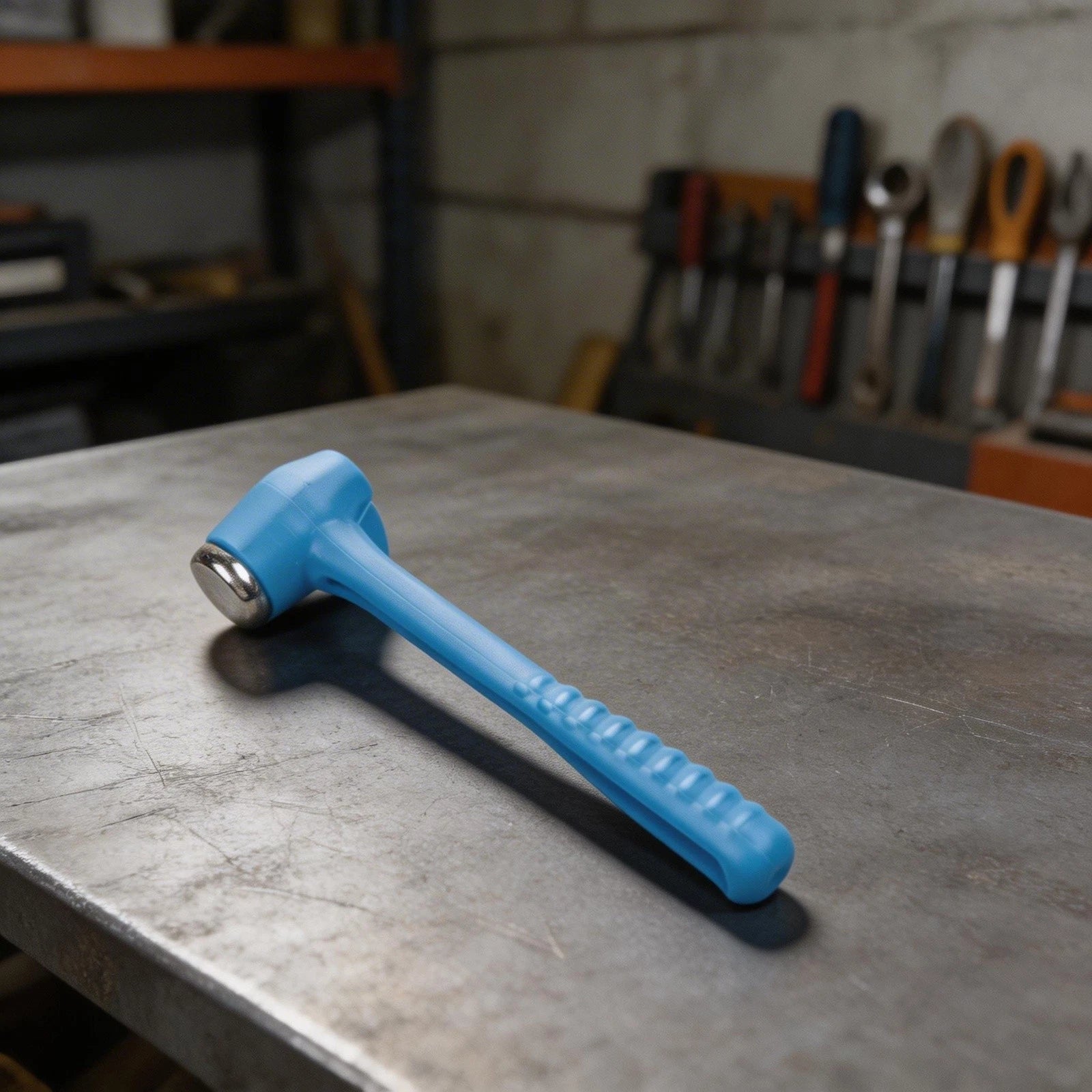 Soft-Grip Rubber Mallet with Iron Base for Model Kit Assembly