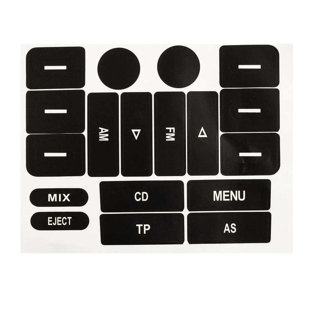 For Golf MK5/For for passat Radio Knobs Repair Sticker Worn Button Front PVC