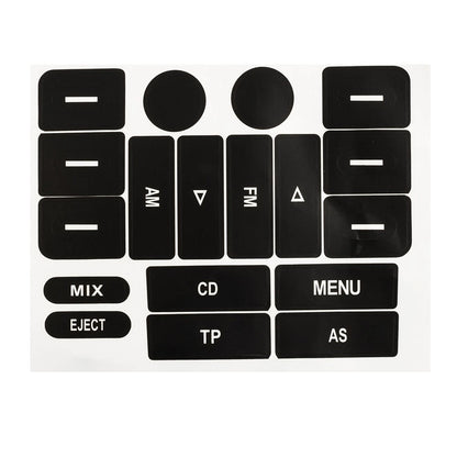 For Golf MK5/For for passat Radio Knobs Repair Sticker Worn Button Front PVC