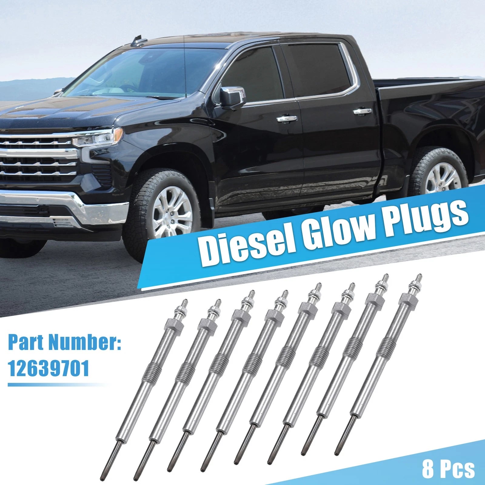 Glow Plugs Set for Chevrolet Express 2500 and GMC (2006–2016)