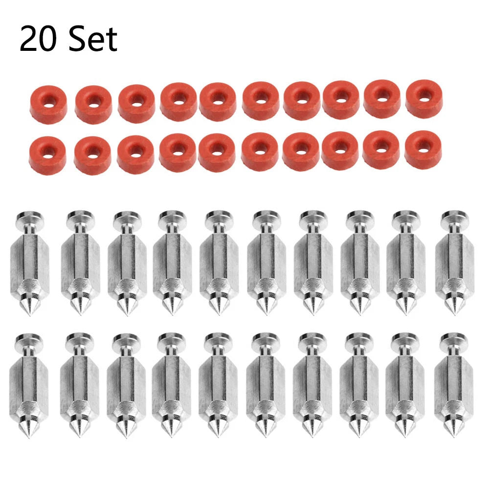 30Pcs Carburetor Float Valve Needle Seat Kit for B&S 398188