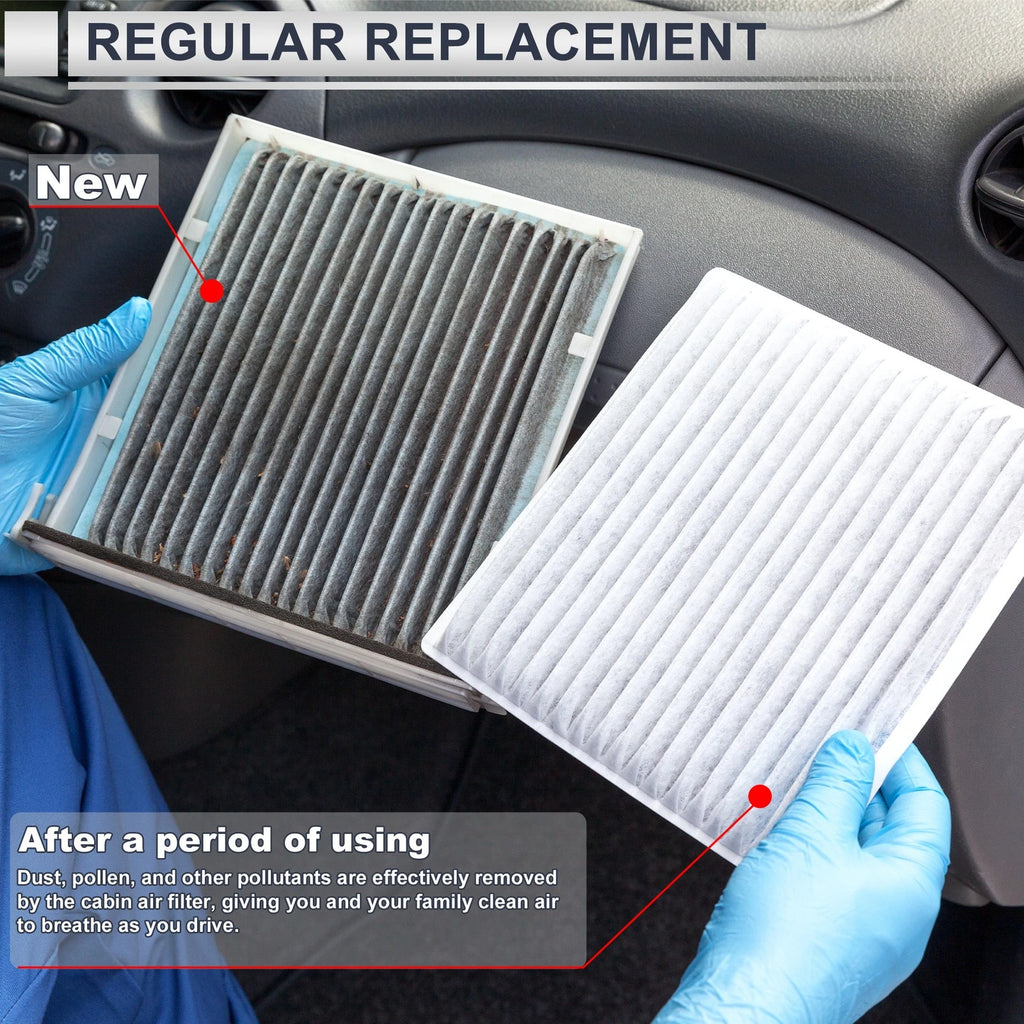 Engine Cabin Air Filter Combo Replacement for Hyundai Santa Fe 2.4L 3.5L (2010–2012)