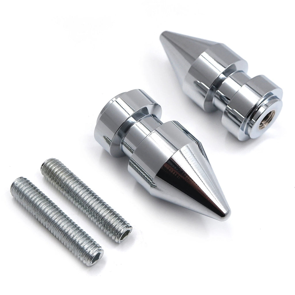 Chrome Spike Swingarm Spools 8mm for Honda CBR 1000RR (2004–2011)