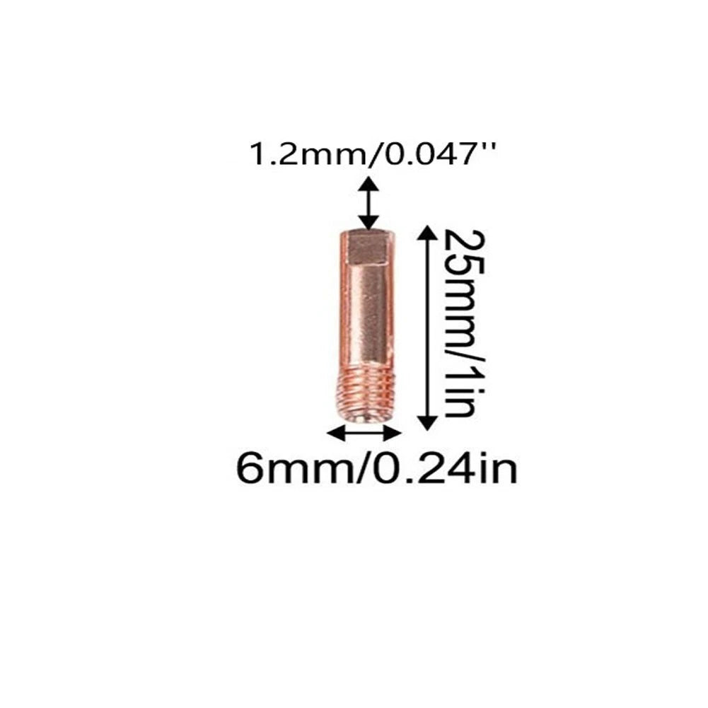 10PCS Copper Contact Tips for MB15, 15AK Torch (0.8mm)