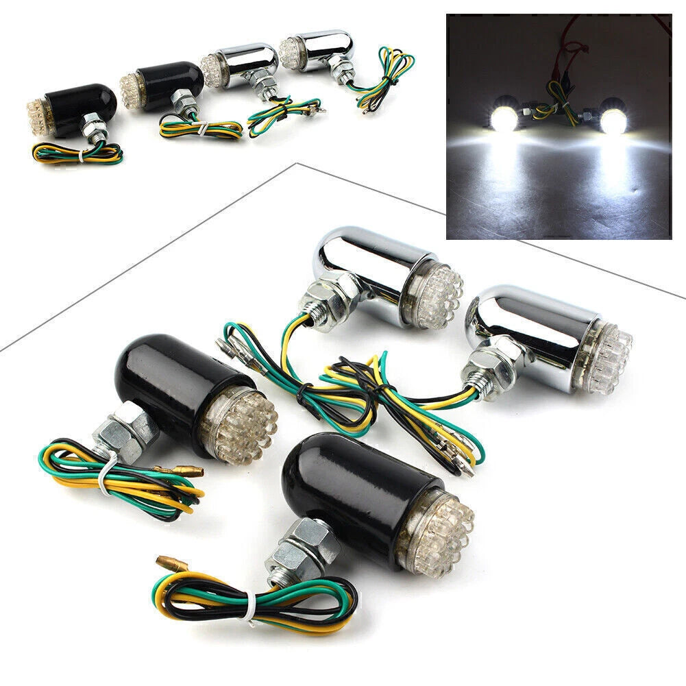 Custom Chrome Brake Running Turn Signal Tail Light for Universal Motor Cruiser