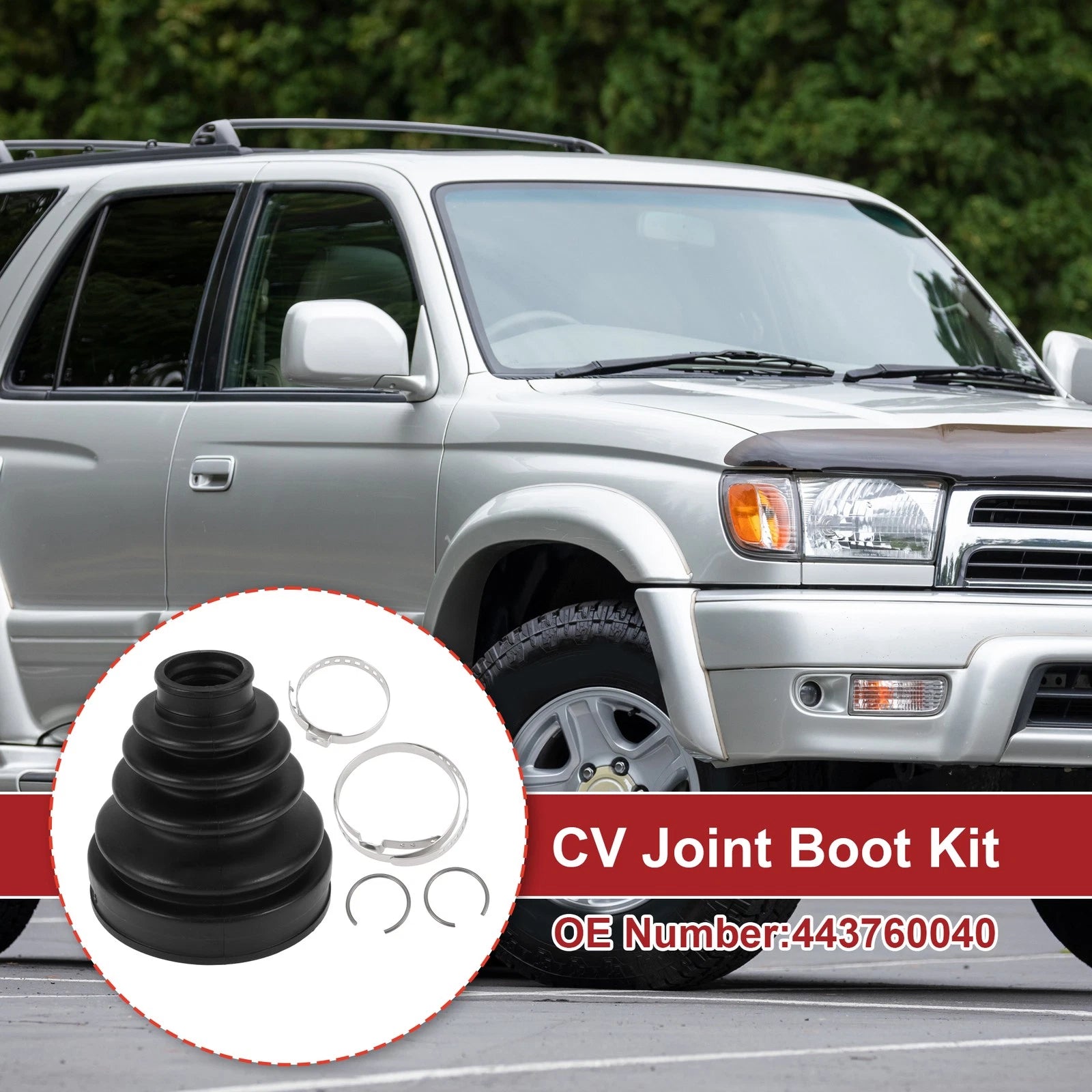 Inner CV Joint Boot Kit with Clamps for Toyota 4Runner (2003–2009)