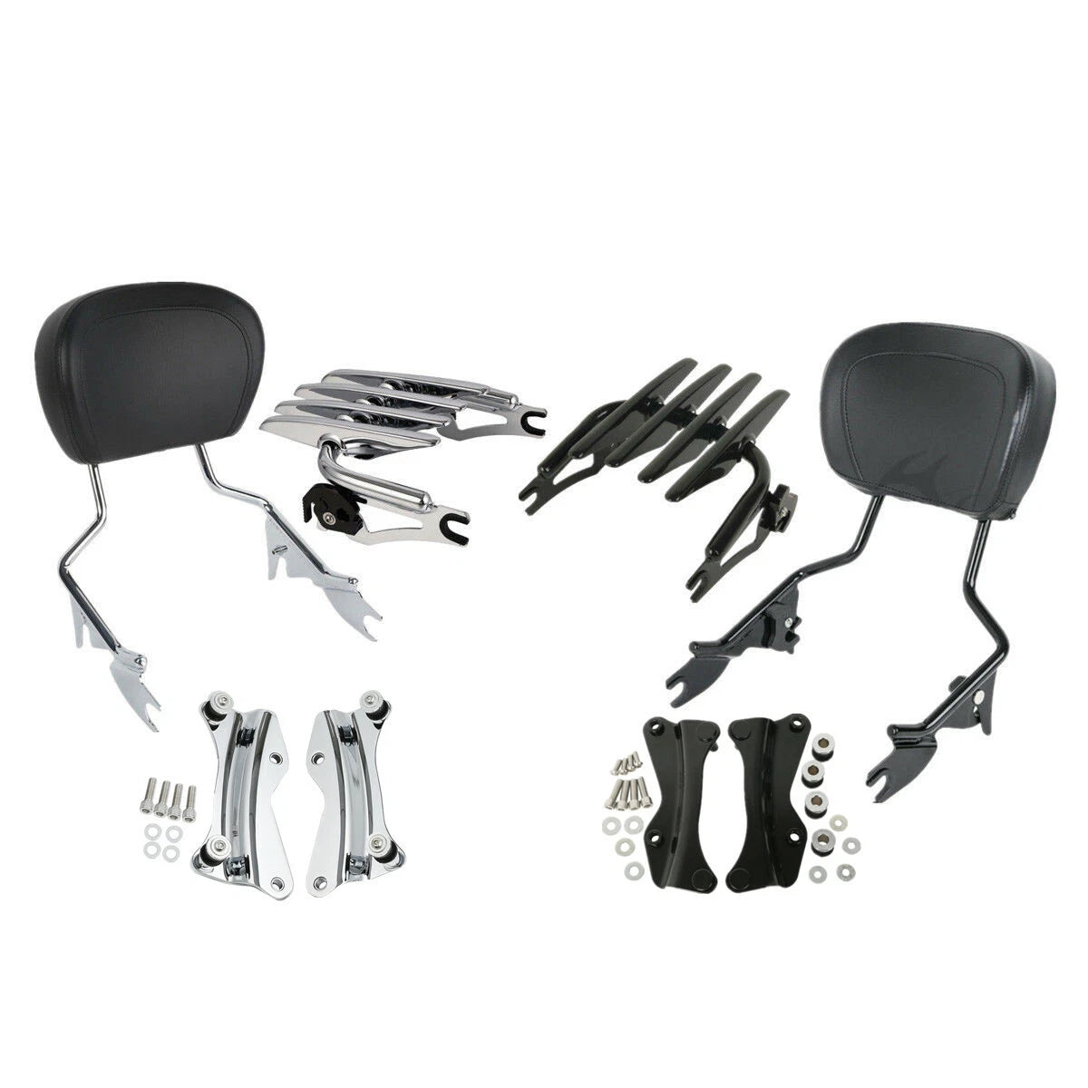 Detachable Sissy Bar Luggage Rack Docking Kit for Harley Touring (2014–2025)