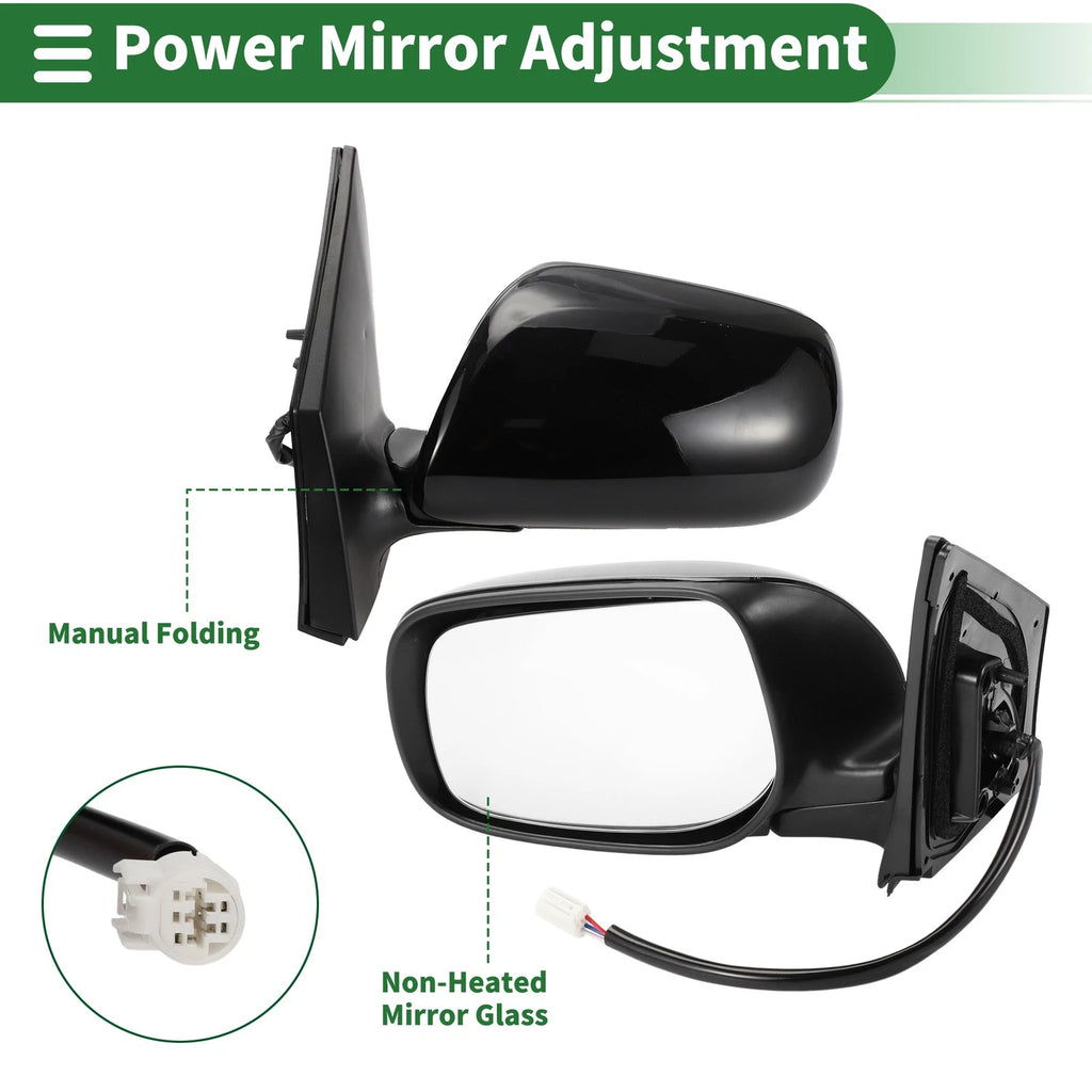 Left Side Door Mirror Replacement for Toyota Corolla Manual Folding (2014–2017)