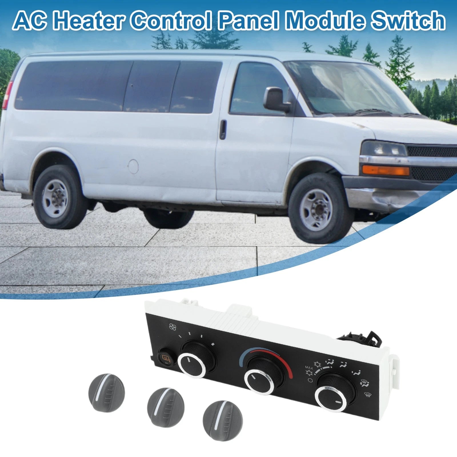 HVAC A/C Heater Climate Control Panel Replacement for Chevrolet Express (2008–2022)
