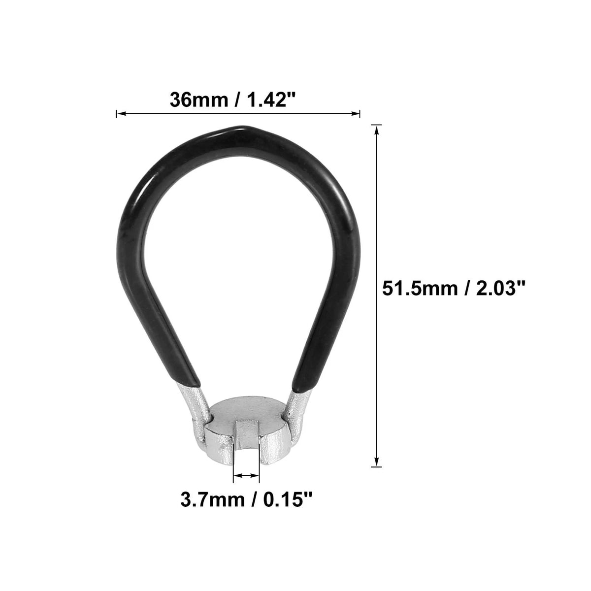 3.7mm Bicycle Spoke Wrench Steel Tool for Bike Wheel Repair (Universal)