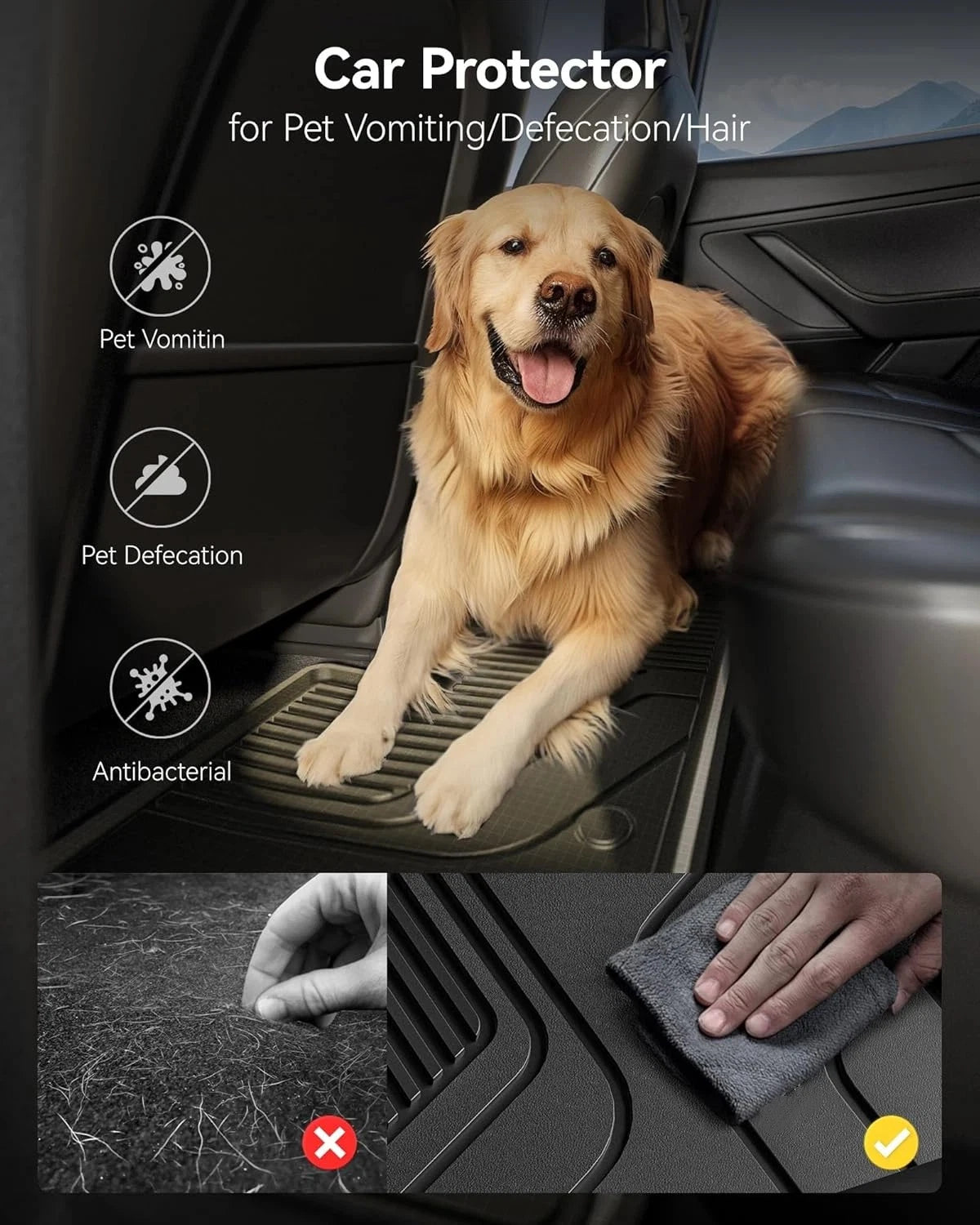 3D Molded Floor Mats for Honda Odyssey (2018–2026) - Front & Rear All Weather