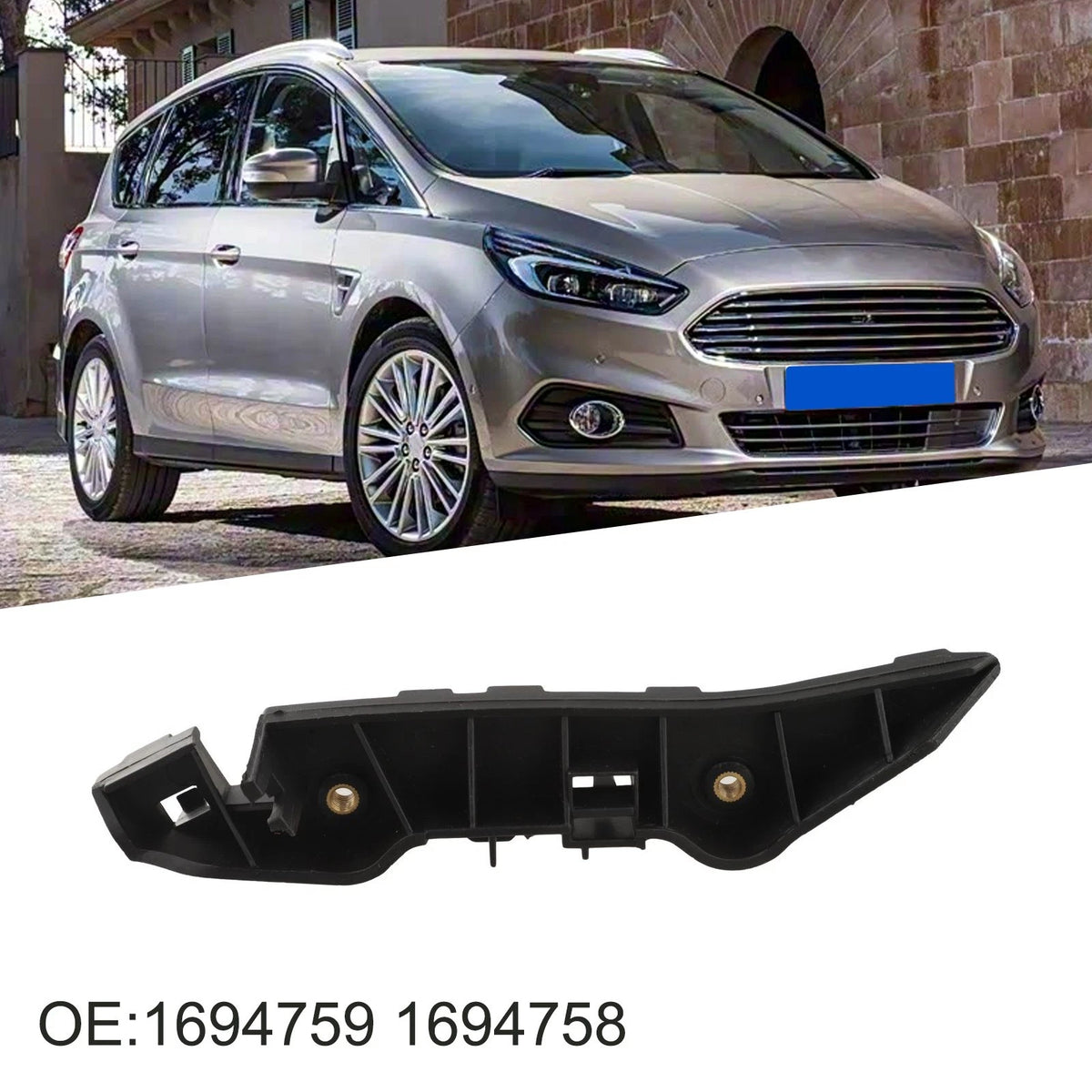 Front Bumper Clips Bracket Pair for Ford S MAX (2006–2010)