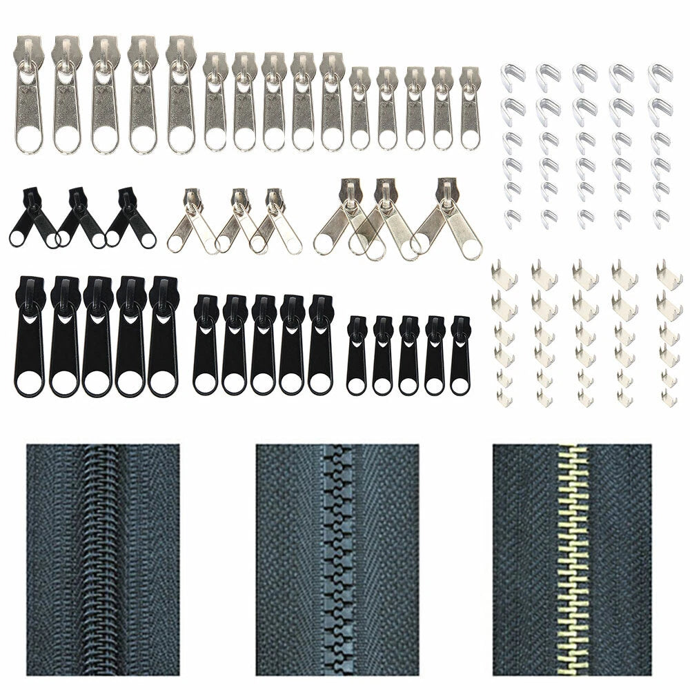 84Pcs Zipper Slider Repair Kit for Various Applications