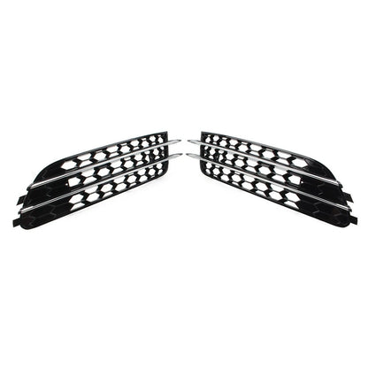 Front Bumper Honeycomb Mesh Grille Cover for Audi A6 C7 (2012–2015) Chrome