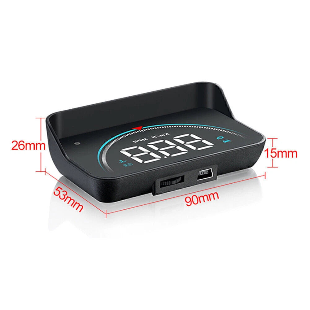 M8 HUD Head-up Display for Car (OBD2 II, Overspeed Warning System)