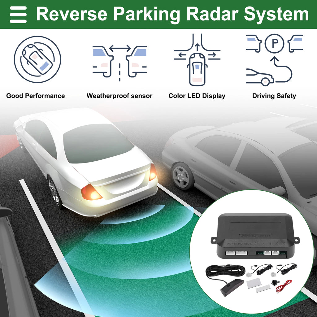 2X Parking Sensors for Auto Reverse Backup Radar System