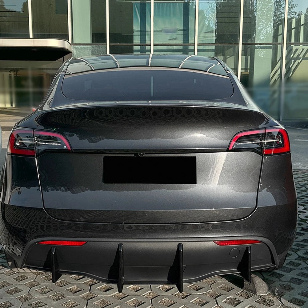 Rear Bumper Lip Diffuser for Tesla Model Y (2017–2024) ABS Spoiler Panel