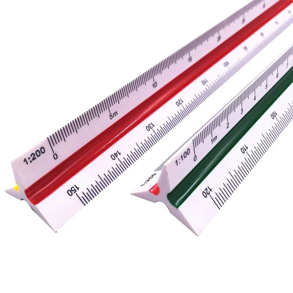 Precision Drawing Tri Ruler Angle Ruler Color Coded DIY Tool