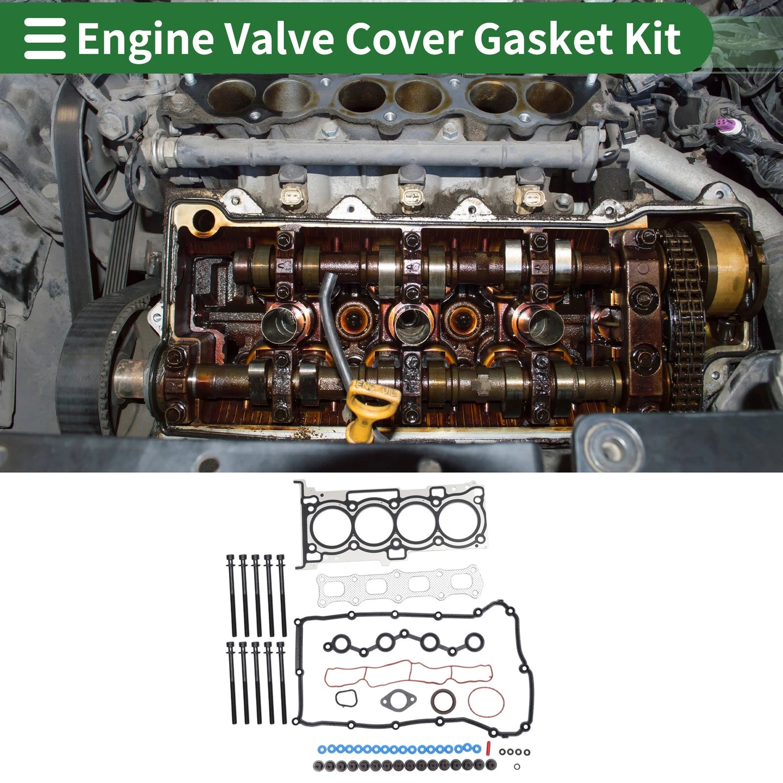 Engine Valve Cover Gasket Kit for Dodge Avenger 2.4L SXT (2008–2014)