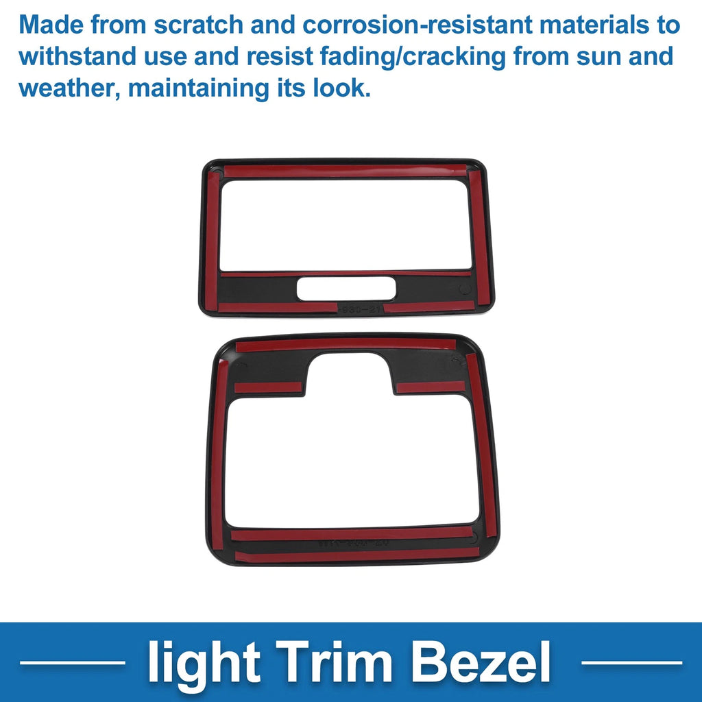 Front Row Light Trim Bezel for Suzuki Spacia Custom (2017–2024) Black