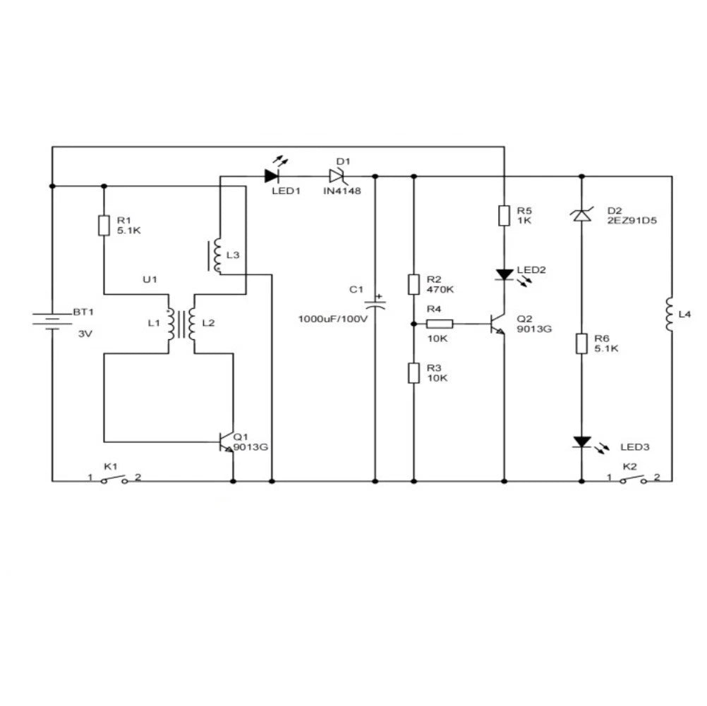 High Voltage Electromagnetic Coil Boost Module Circuit Board