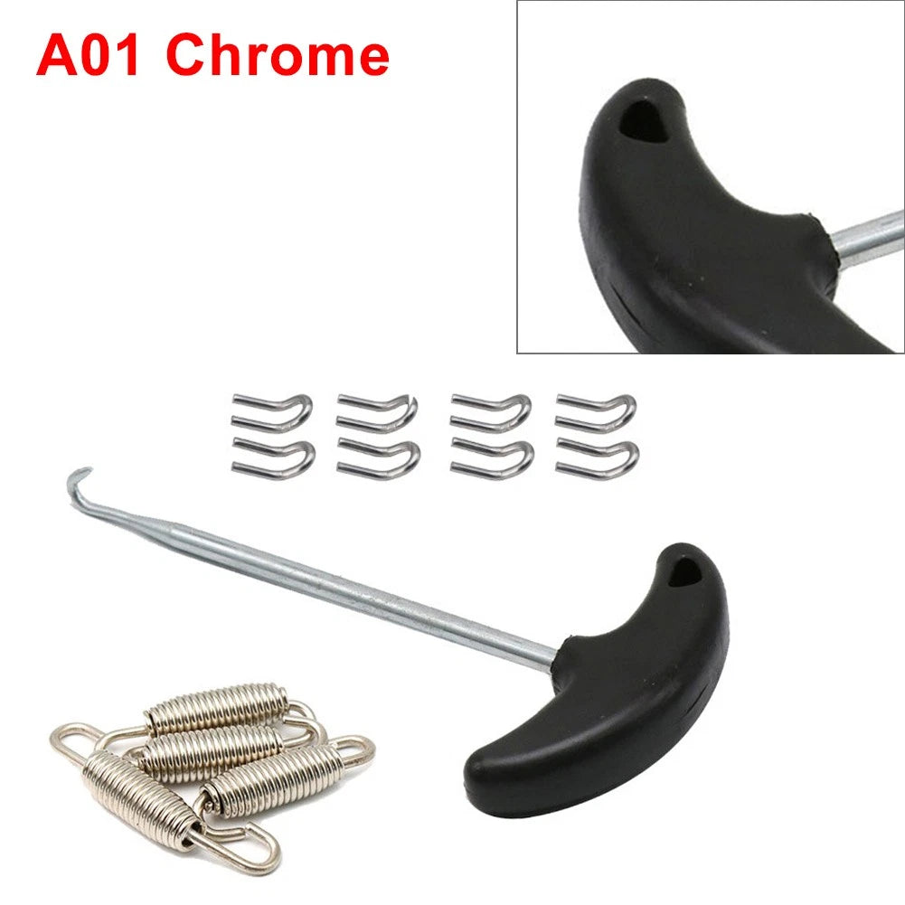 Set of 4 Exhaust Pipe Muffler Mounting Springs Hooks for Universal Fit