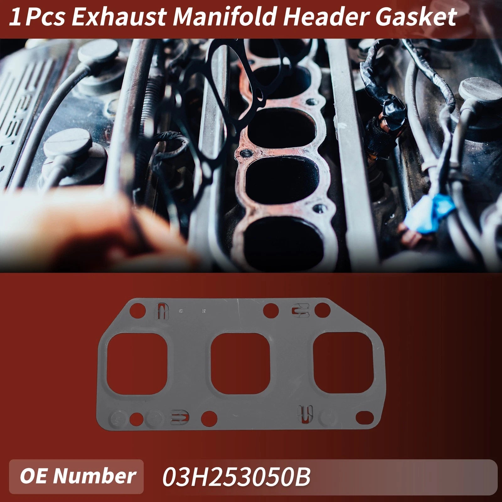 Exhaust Manifold Header Gasket Replacement for Volkswagen Passat Touareg (2004–2018)
