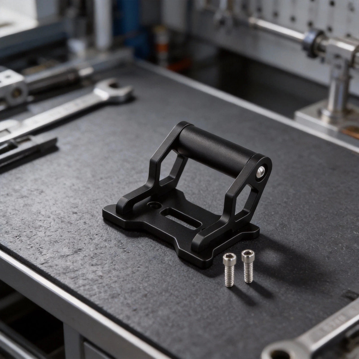 Phone Holder Bracket for CFMOTO 450MT (2025) Black Aluminum