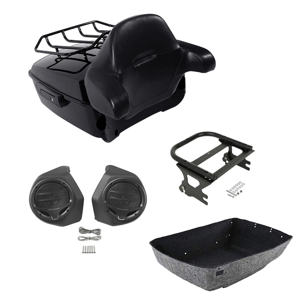 Backrest Rack Speakers Mount for Harley Touring (1997–2008)