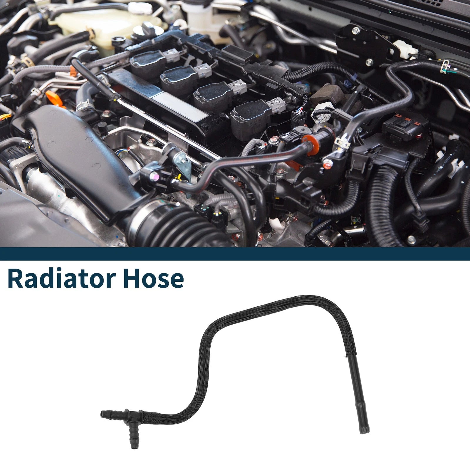 Radiator Hose Coolant Pipe Replacement for Audi Q7 (2006–2015) Plastic Black