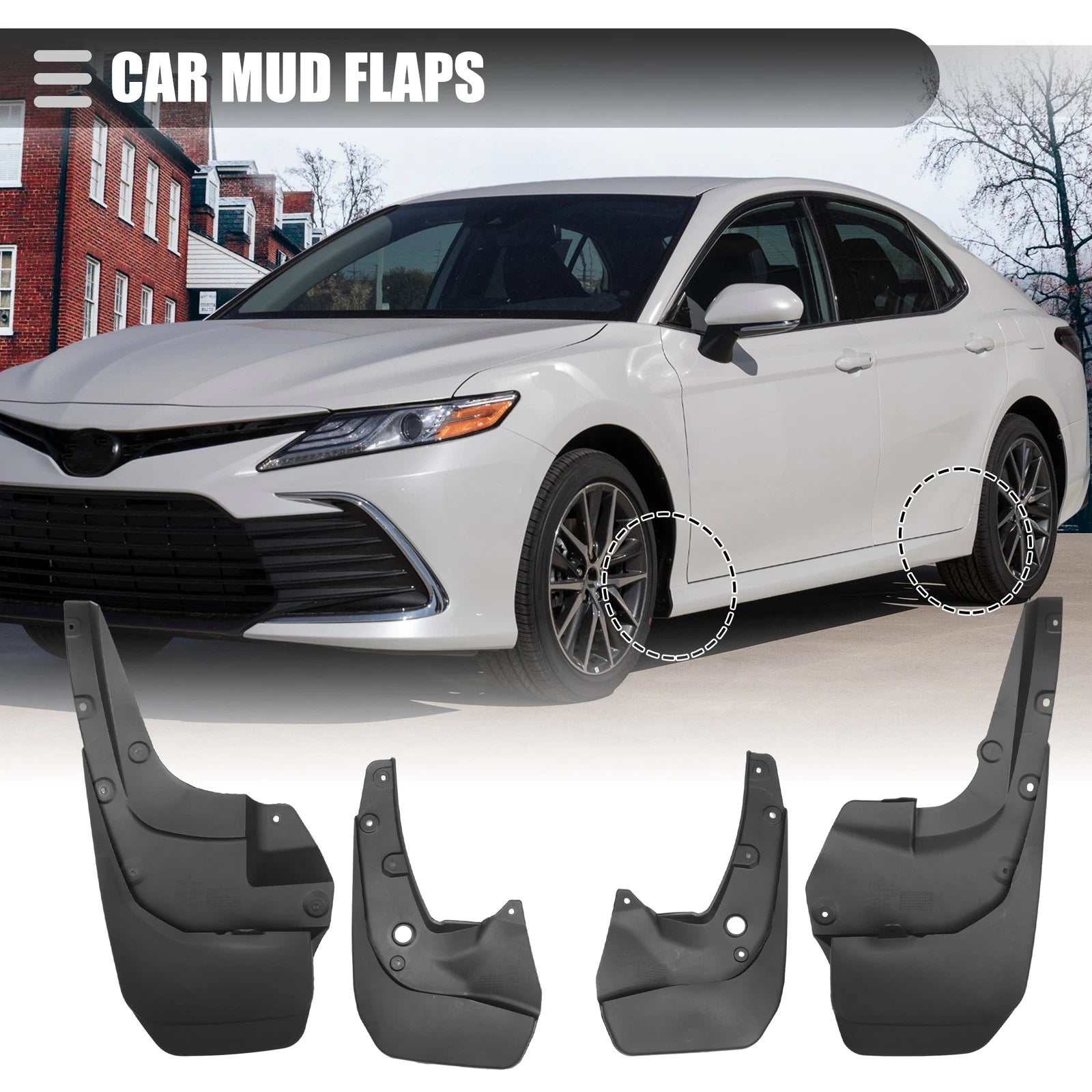 Car Mud Flaps Splash Guards Front Set for Toyota 4Runner (2010–2023)