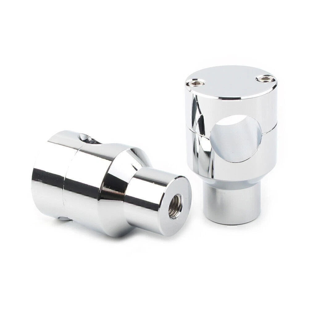 Handlebar Mount Adapter Risers Clamp for Harley Honda (1'' Diameter)